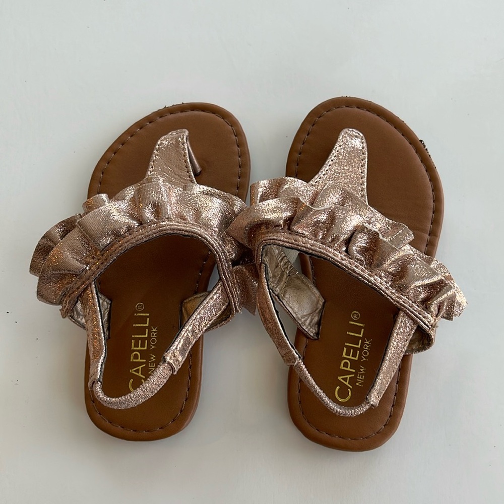 Capelli rose gold sandals